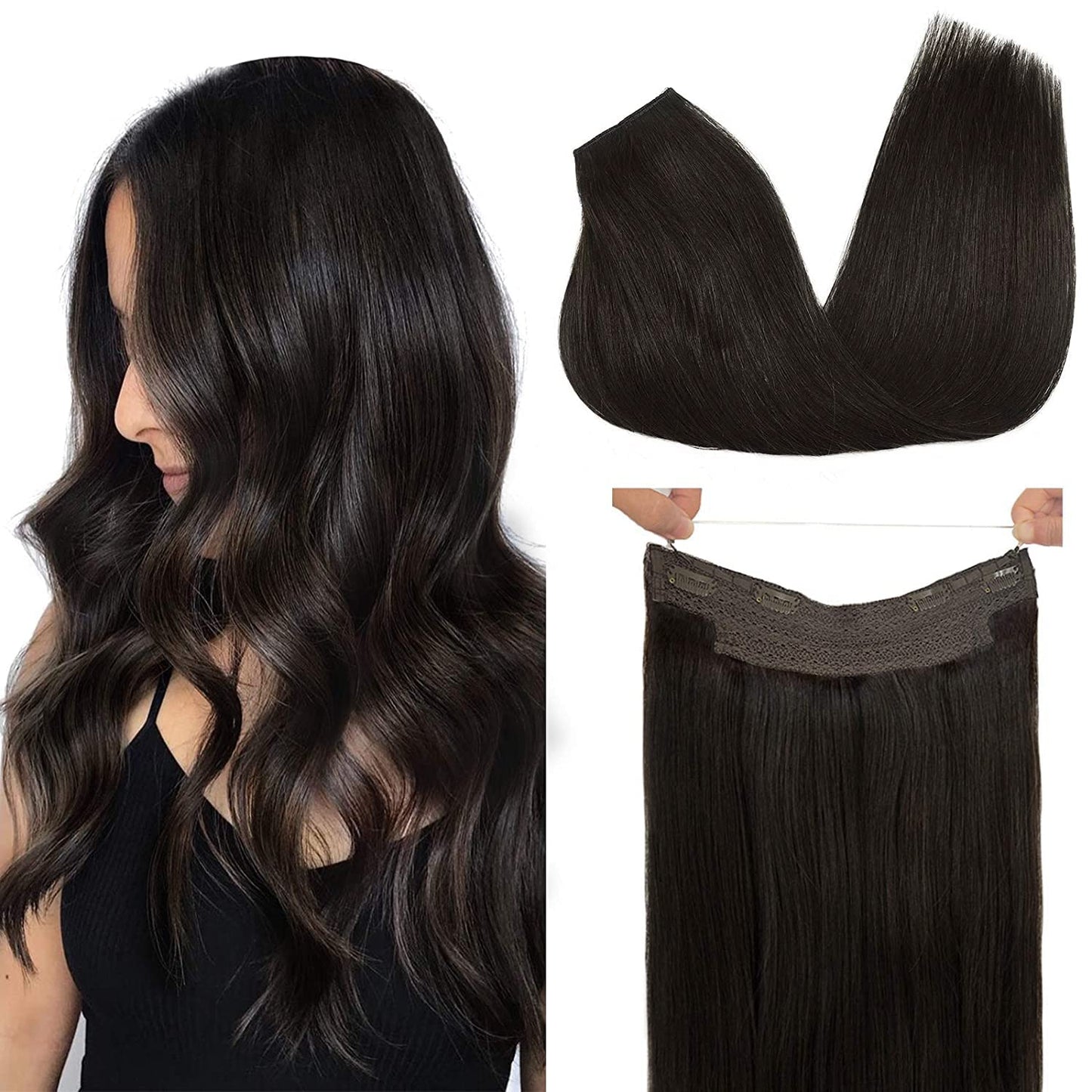 THE HAIR LABEL - Halo Hair Extensions 45 CM